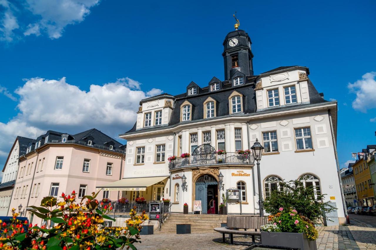 Hotel Ratskeller Schwarzenberg Шварценберг Екстер'єр фото